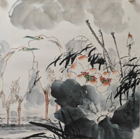 李苦禅弟子王野 花鸟画 作品来自画家本人