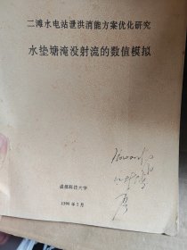 二滩水电站泄洪消能方案优化研究水垫塘灌没射流的数值模拟