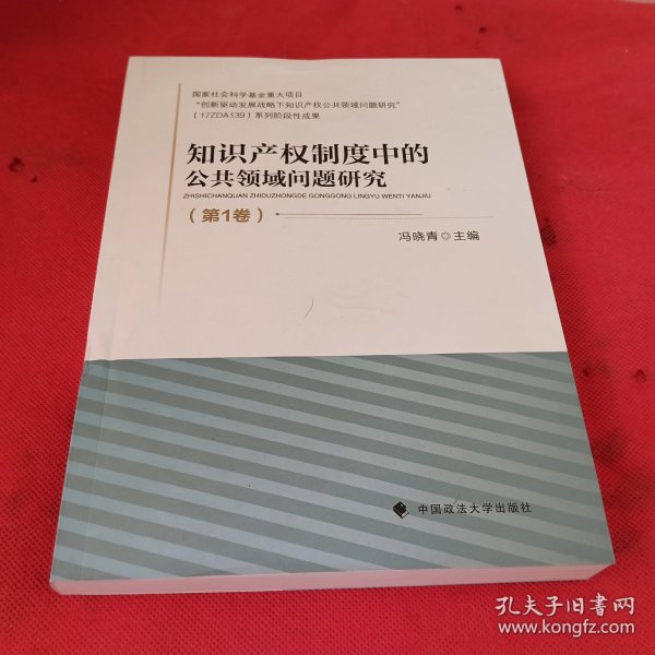 知识产权制度中的公共领域问题研究（第1卷）