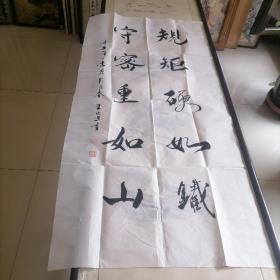 名家书法吉林长春＜王迦进＞尺寸136X68。B707