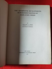 THE ASYMPTOTIC DEVELOPMENTS OF FUNCTIONS DEFINED BY MATLAURIN SERIES