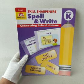 Evan-MoorSkillSharpeners技能铅笔刀Spell&WriteGradeK幼儿园大班拼写美国加州教辅
