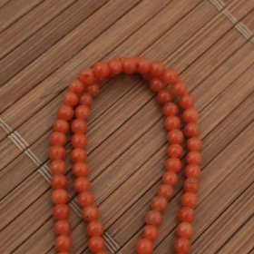 精品南红玛瑙米珠项链一条喜欢的来放漏出