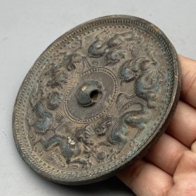 汉代古玩杂项收藏老物件铜镜一枚真品