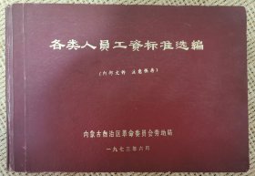 《各类人员工资标准选编》
