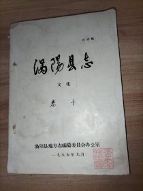 涡阳县志（讨论稿·文化）