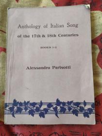 17-18世纪意大利歌曲选集第1-2册【英】