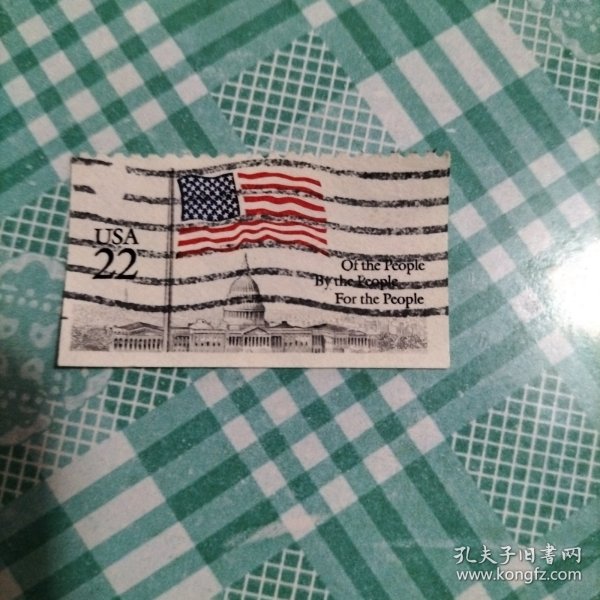 美国信销邮票 国旗 1枚（库存 2 )
