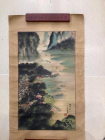 耿炳铎书画作品，烟雨漓江。