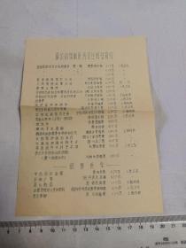 最近初、重版医药卫生图书简目(上海邮购书店1966年3月)油印