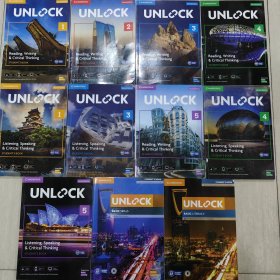 unlock 教材 【1-5 1-5缺2 A1 A1 11本合售】