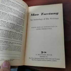 Mao Tse-tung:An Anthology of His Writings【1962年老版，毛泽东选集，英文版】