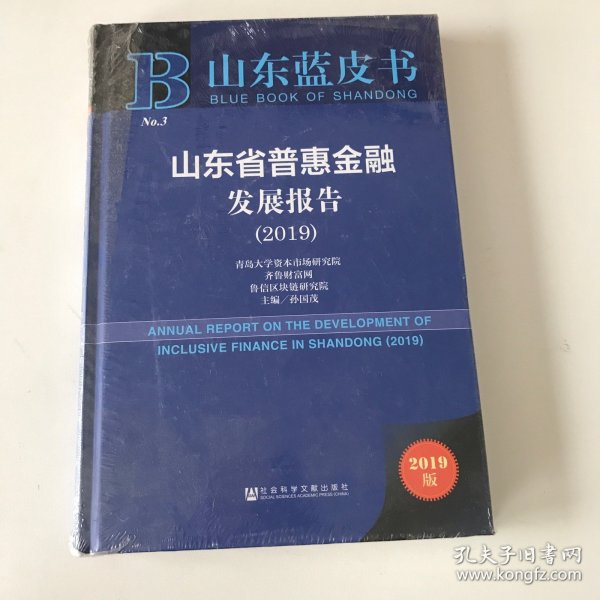 山东蓝皮书：山东省普惠金融发展报告（2019）