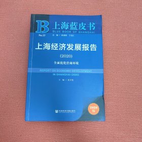 上海蓝皮书：上海经济发展报告（2020）