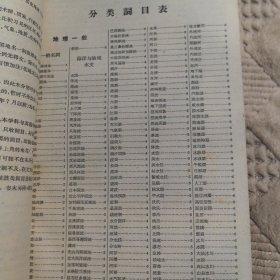 辞海试行本9分册(地理)+4页征求意见表，中华书局1961年一版一印，馆藏书（实物拍图，外品内页如图，内页干净整洁无字迹，无划线）