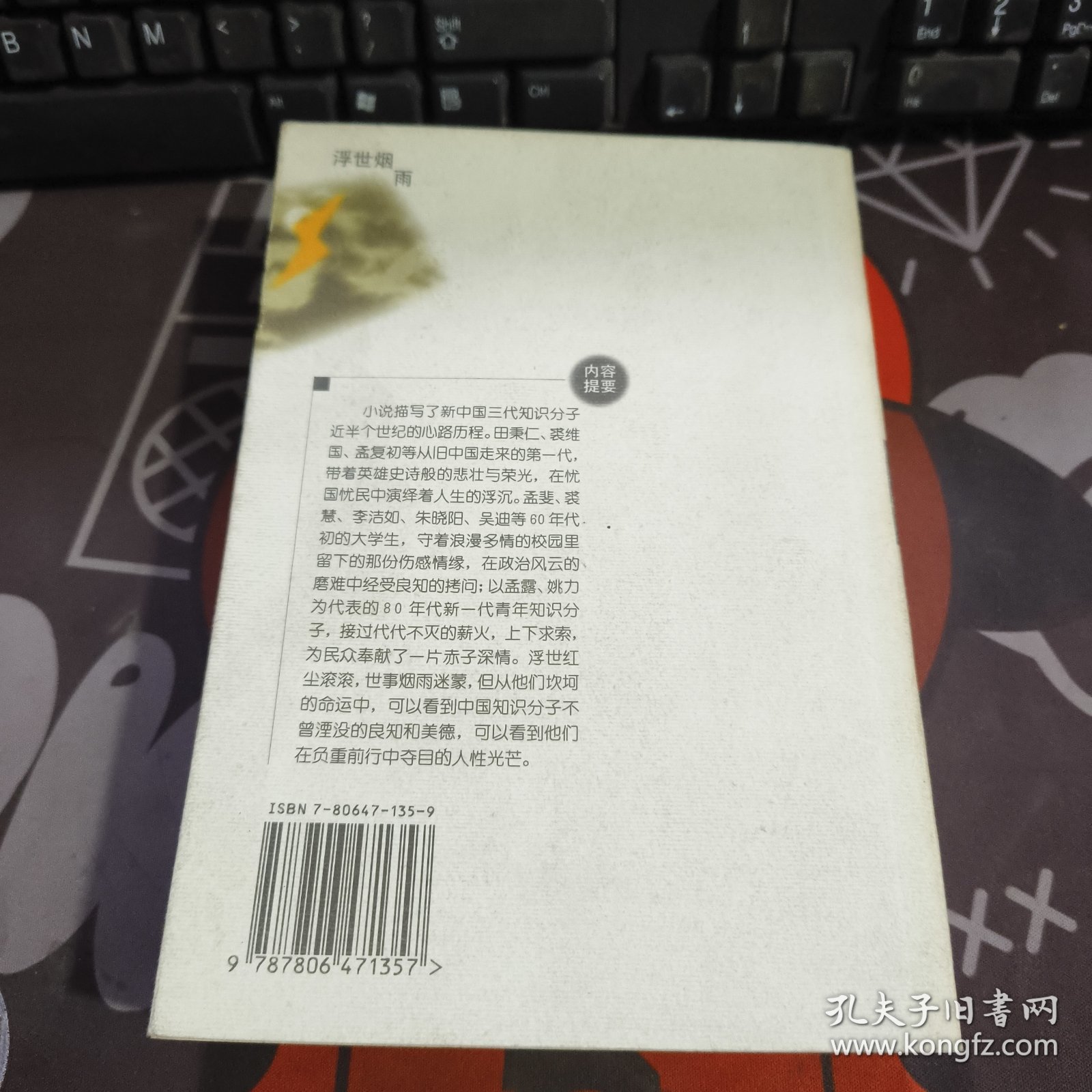 浮世烟雨.黑马长篇小说丛书（2000年一版一印仅3000册）
