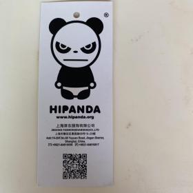 HIPANDA 熊猫图案 上海泽东 棒球衫标签