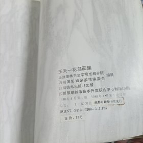 王天一花鸟画集【受潮水印】、学爱工笔花鸟画选【秦学爱】
