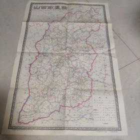 山西省政区图，1985年
