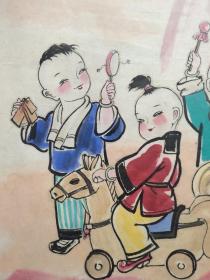 胡光葵：胡美人、原绵竹年画博物馆馆长、中国民间文艺家协会会员、中国工艺美术学会会员、中国收藏家协会会员、国家级非物质文化遗产项目“绵竹木版年画”的省级代表性传承人、四川省有突出贡献的优秀专家、带框绵竹年画（和谐之春）一幅、画心尺寸：63*52厘米