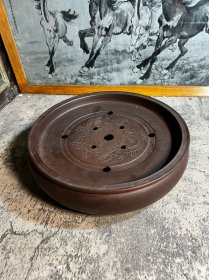 龙纹紫砂茶盘一只y