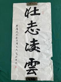 武术家 书画家 胡成武，尺寸128✖️66.5cm