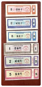 广西壮族自治区布票1975年六种，共6枚（全）