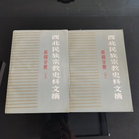 西北民族宗教史料文献（新疆分册.上下两册），爱书人私家藏书，保存完好，难得美品，正版现货