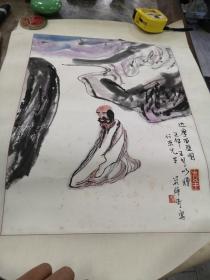 海粟高足，著名画家吴维奇国画