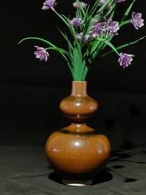 民国老窑花插，全品。 尺寸：高22cm