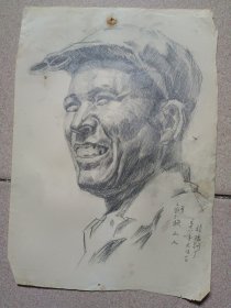 老素描画稿：钢铁工人