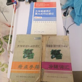 大学英语词汇星火式巧记速记(修订版)+大学英语1—6级分级词汇+大学英语1—6级词汇考点手册 （三本合售）