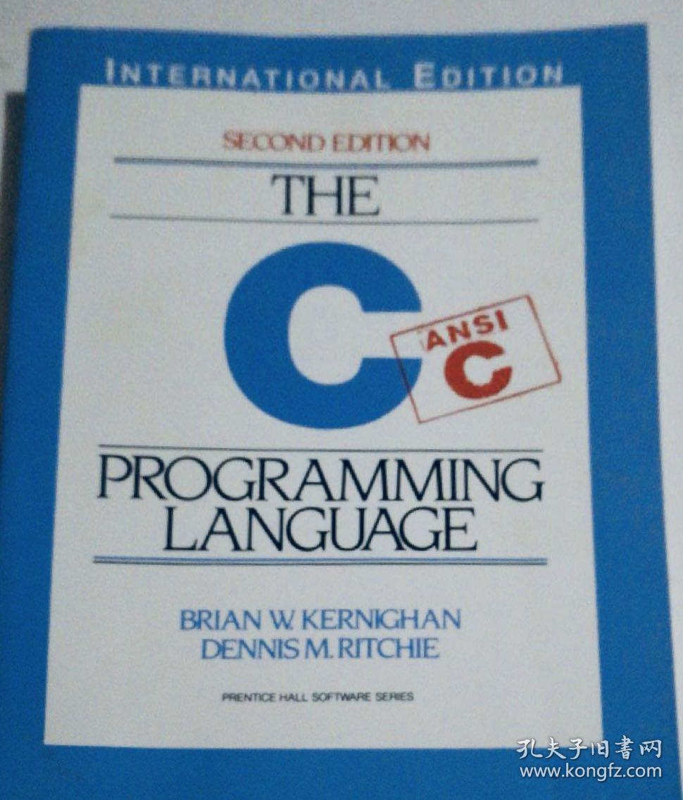The C Programming Language,Second Edition (International Edition) 英文原版