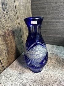 80年代，玻璃玻璃花瓶