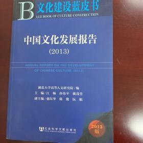 文化建设蓝皮书：中国文化发展报告（2013版）