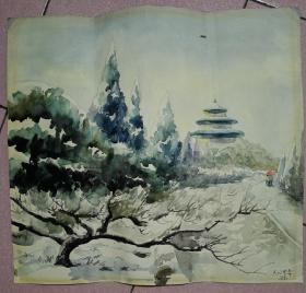 老水粉画