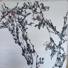 著名画家中国美协会员李晓明花鸟画精品保真