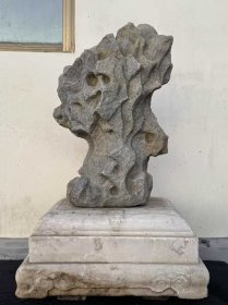 （议价） 清代青白石古代赏石高95cm宽60cm厚50cm
