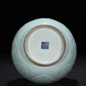 清乾隆粉青釉三系瓶三系尊 32*22厘米