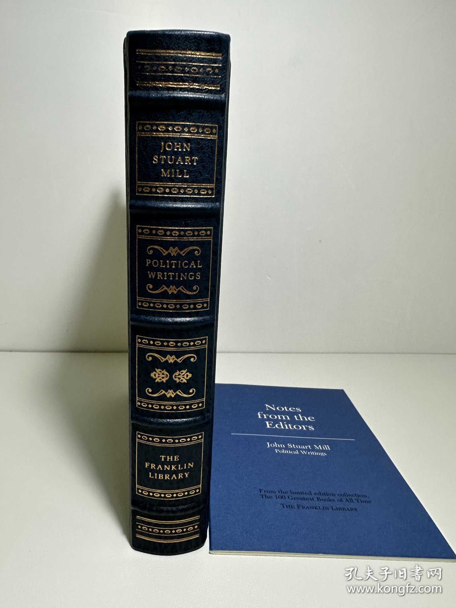 《政治著作选》约翰·穆勒，Franklin Library John Stuart Mill Political Writings，富兰克林出版社1982年出版100 Greatest系列限量收藏版精装书