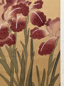 古筆花鸟图，创汇时期60-80年代，