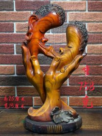 木雕摆件 器形别致 雕刻精美 包浆浓厚自然