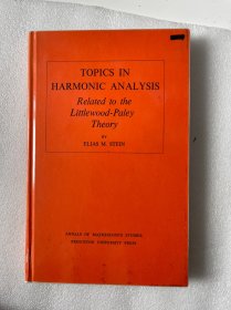 现货  英文版 Topics in Harmonic Analysis Related to the Littlewood-Paley Theory