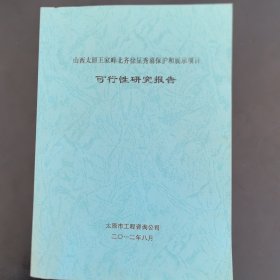 文物保护资料：《山西太原王家峰北齐徐显秀墓保护展示工程可行性研究报告》16开，太原市工程咨询公司（实物拍图，外品内页如图，内页干净整洁无字迹，无划线）