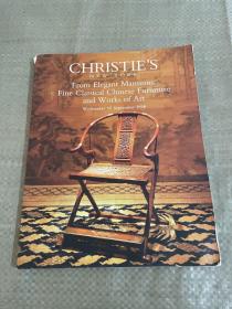 CHRISTIE'S 纽约佳士得 1998《麦氏藏中国家具及艺术品》