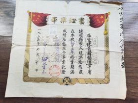 1955年华东师范大学附属中学毕业证书