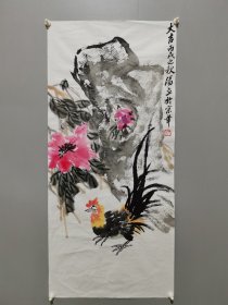 汤立三尺软片花鸟画