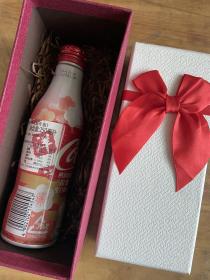 可口可乐公司 2019年 日本樱花瓶 内部员工生日礼品 礼盒装 可乐未开封 如最后一图中汉字为激光刻印