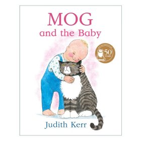 Mog And The Baby 小猫格格和宝宝 朱迪思•克尔经典绘本 彩色插画