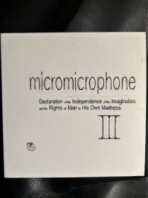 日本实验音乐家mito（mitsugu ichikawa）市川贡的个人计划micromicrophone的唱片，是他的mito solo project的第三张，Declaration Of The Independence Of The Imagination And ……第二张是他和CAN的irmin schmidt与jono podmore三人的组合dot i/o。日版cd盘面完好